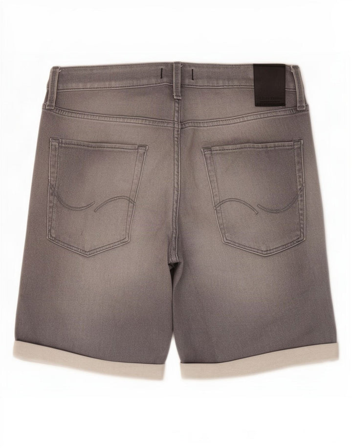 Jack & Jones Ανδρικό τζιν σορτς μεσαίο W34 γκρι βαμβακερό