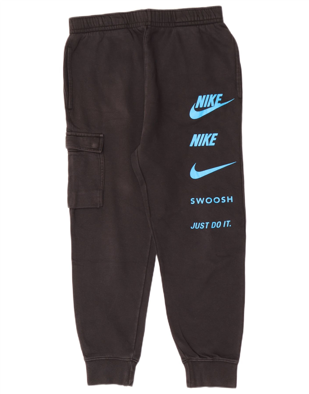 Ανδρική φόρμα γυμναστικής γραφική Nike, Joggers, μεσαίο μαύρο βαμβακερό