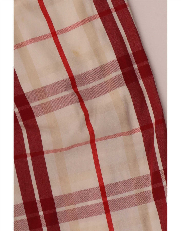 Murphy & Nye Ανδρικό σορτς Chino W34 Μεγάλο κόκκινο καρό βαμβακερό