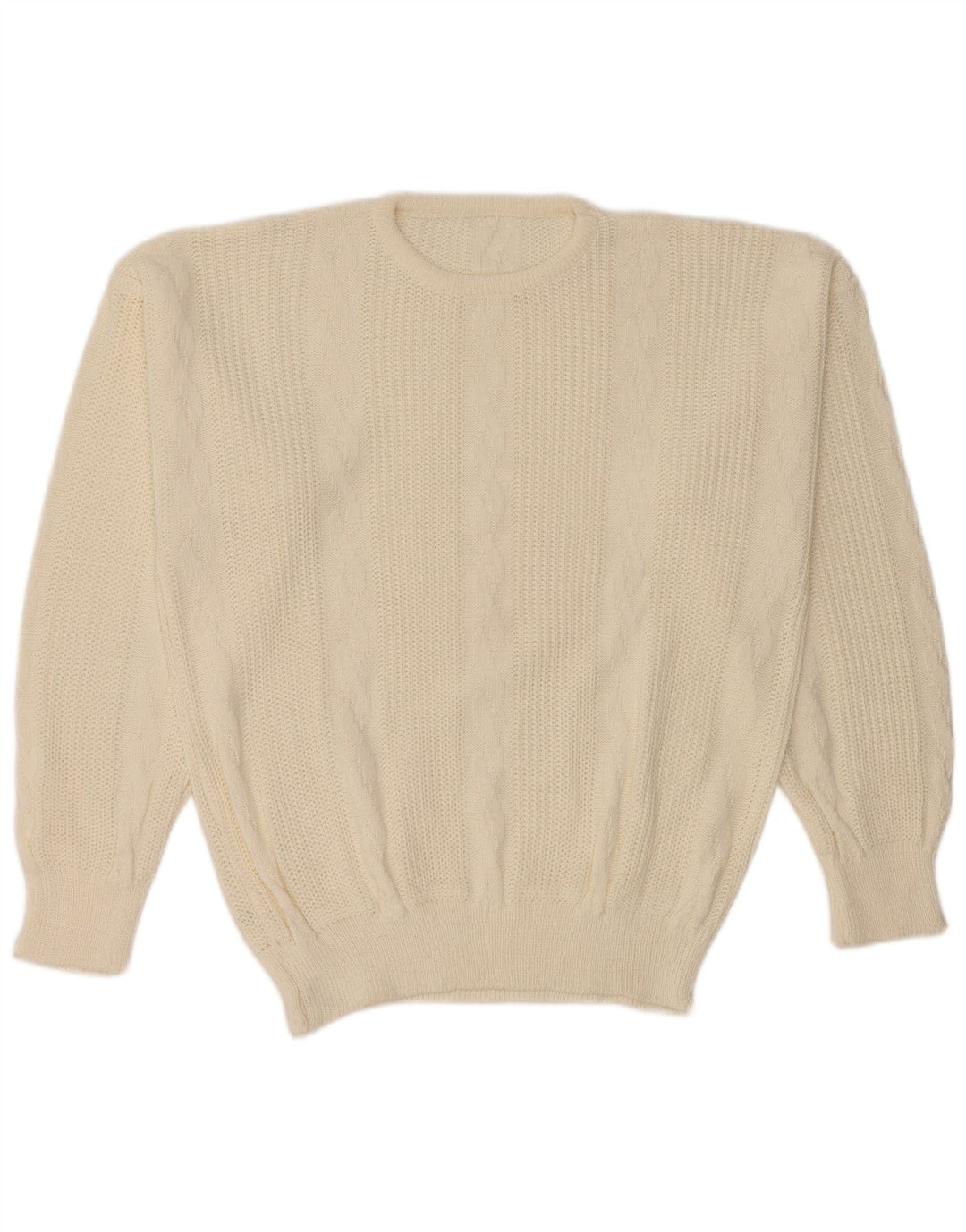 Ανδρικό πουλόβερ με λαιμόκοψη VINTAGE IT 52 Μεγάλο Λευκό Ακρυλικό