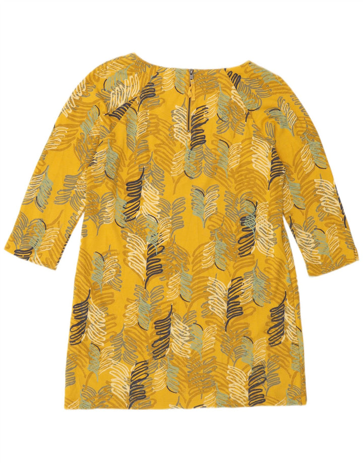 White Stuff Γυναικείο φόρεμα 3/4 Sleeve Shift UK 14 Medium Yellow Floral