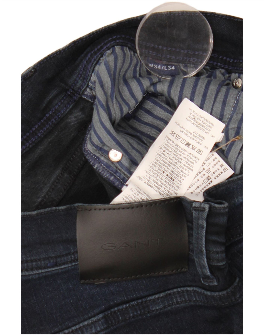 Ανδρικό Gant Slim Jeans W34 L34 Navy Blue Cotton
