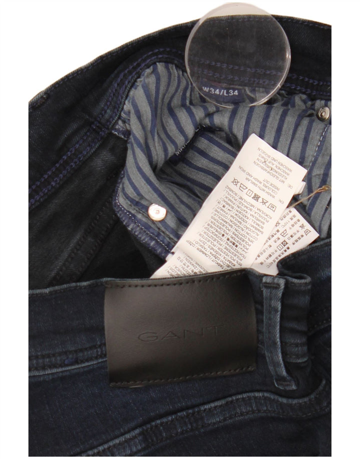 Ανδρικό Gant Slim Jeans W34 L34 Navy Blue Cotton