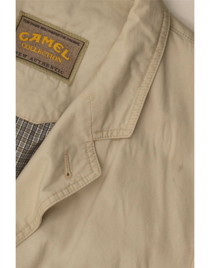 Camel Active Ανδρικό σακάκι σακάκι με 3 κουμπιά UK 40 μεγάλο μπεζ βαμβακερό