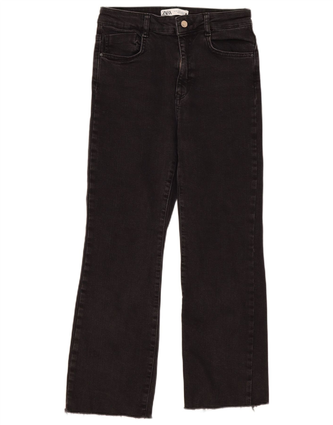 Zara Γυναικείο ίσιο τζιν EU 38 Small W28 L26 Μαύρο