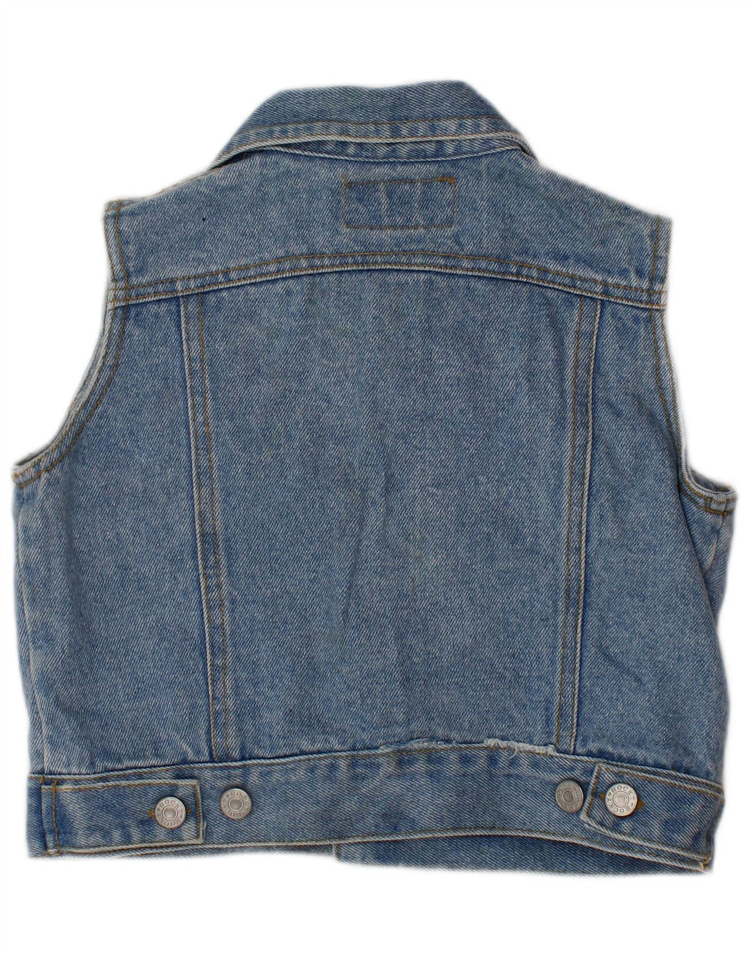 ROCKY Boys Denim Gilet 3-4 Years Blue Cotton
