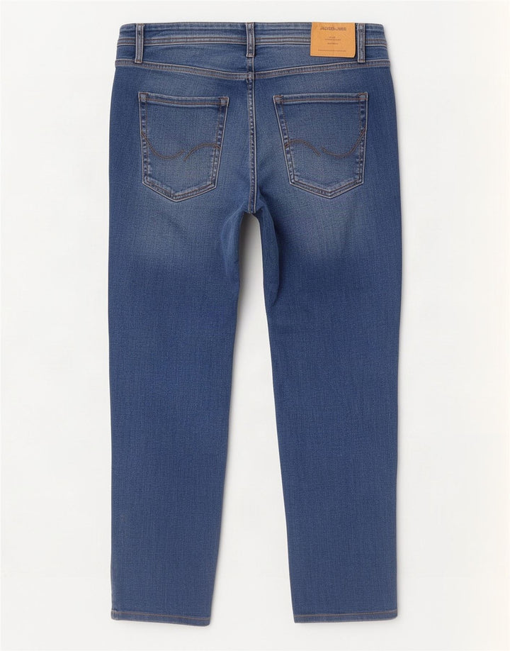 Jack & Jones Ανδρικό Tim Straight Jeans W33 L27 Μπλε βαμβακερό