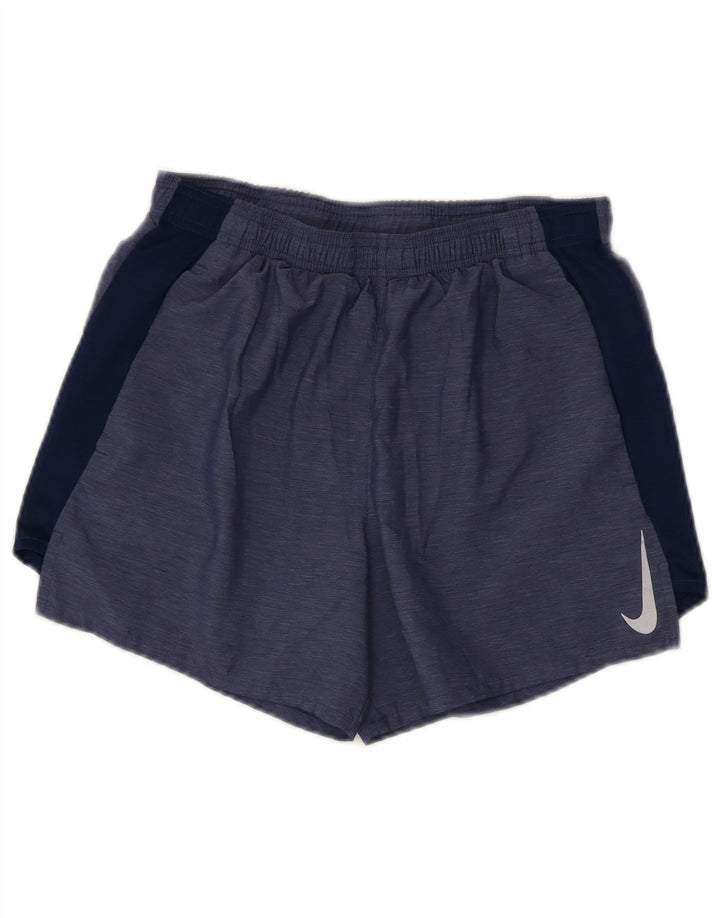 Ανδρικό αθλητικό σορτς Nike Dri Fit Small Blue Colorblock Πολυεστέρας