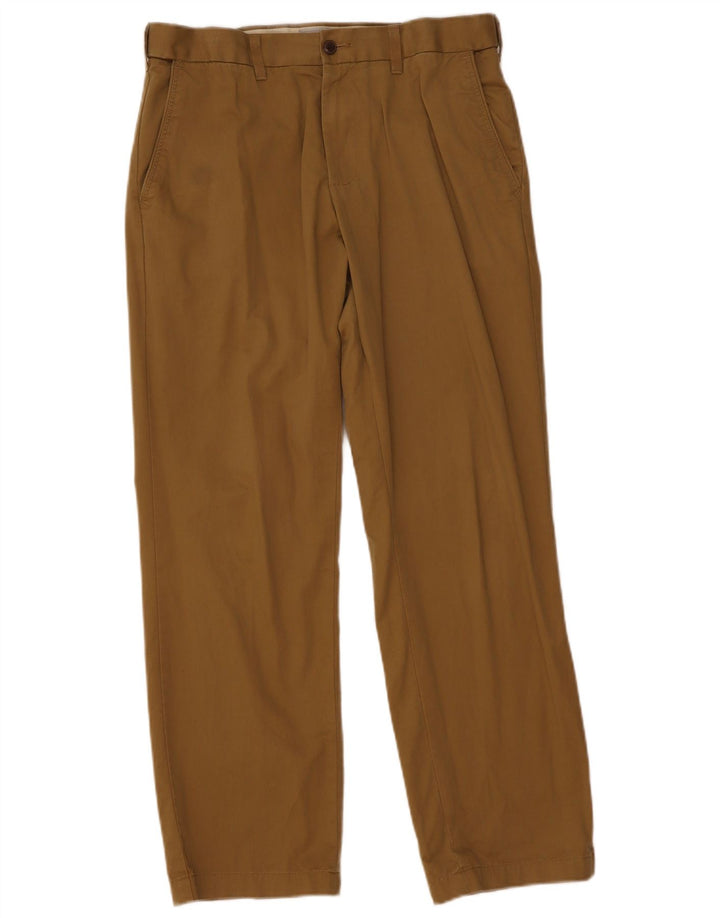 Marks & Spencer Ανδρικό παντελόνι Chino Regular W34 L31 Χακί βαμβακερό