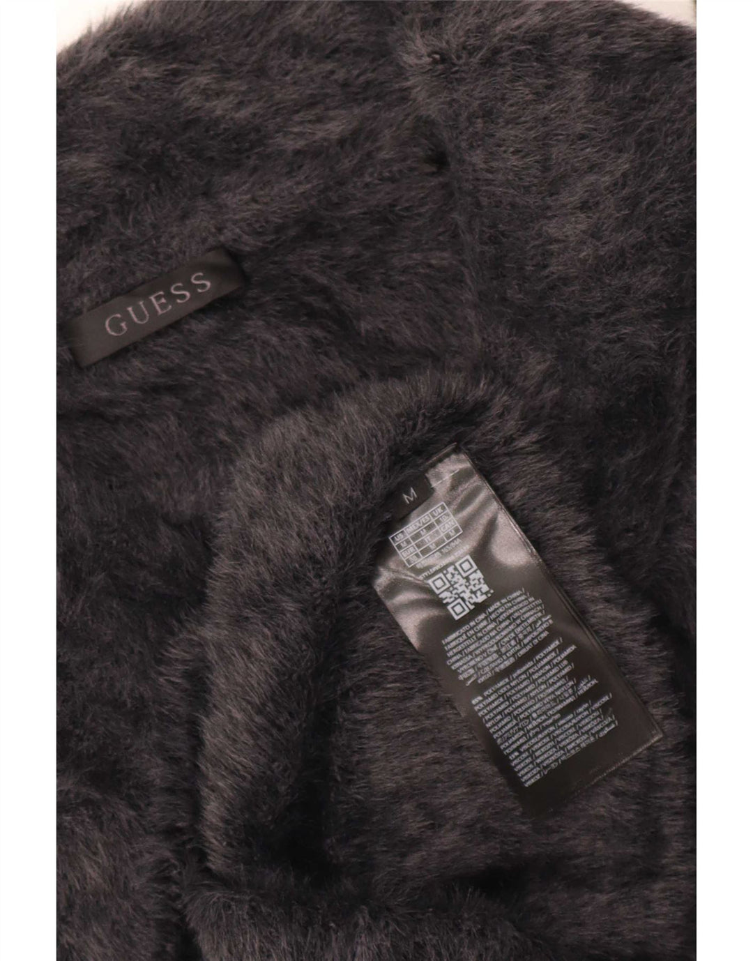 Guess Γυναικείο πουλόβερ με ρολό λαιμόκοψη UK 10 Small Grey Polyamide