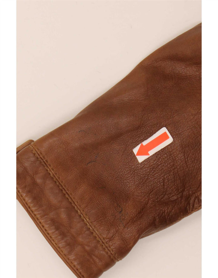 Massimo Dutti Γυναικείο Biker Δερμάτινο μπουφάν UK 10 Small Brown