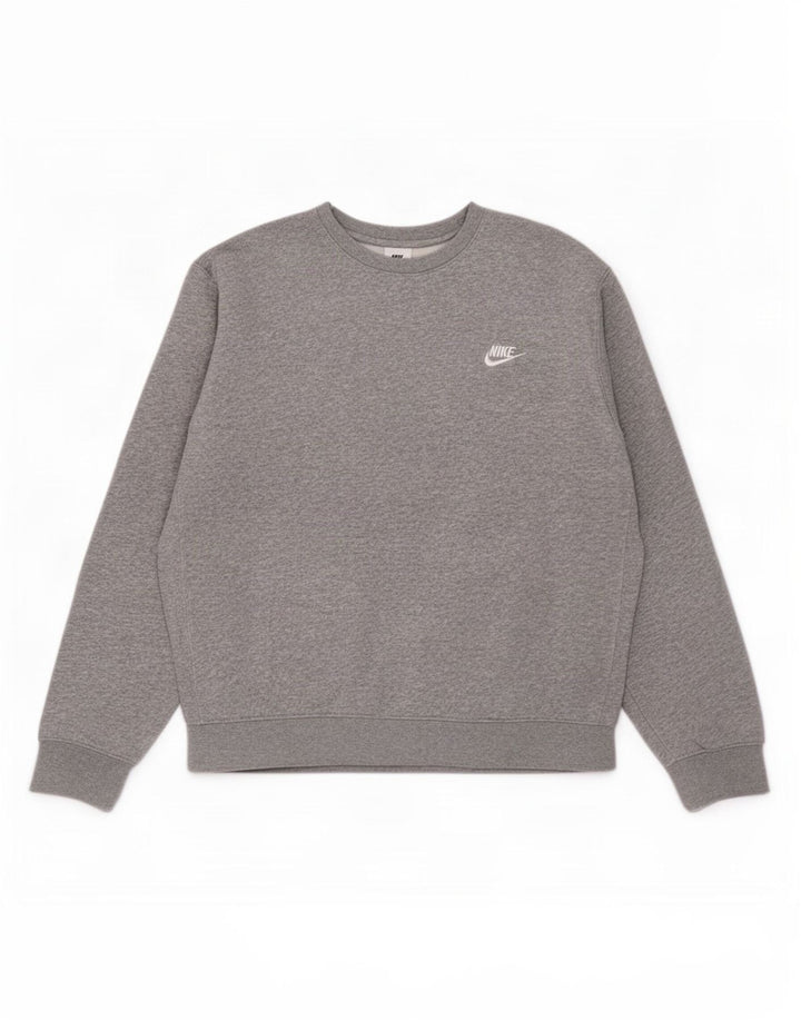Ανδρικό φούτερ Nike Jumper, βαμβακερό μεσαίο γκρι