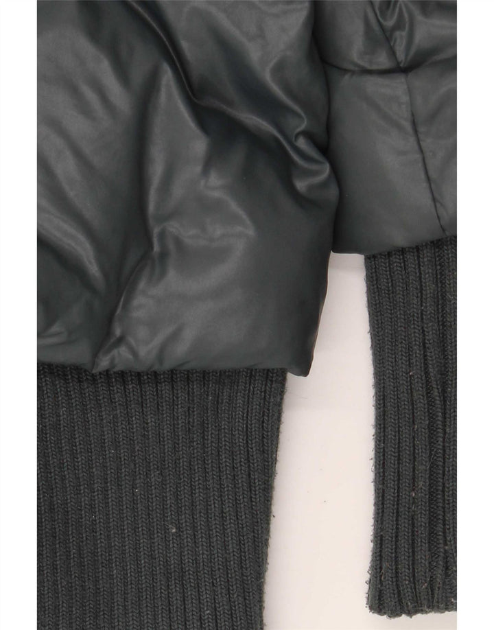 KHUJO Γυναικείο μπουφάν UK 14 Large Green Nylon