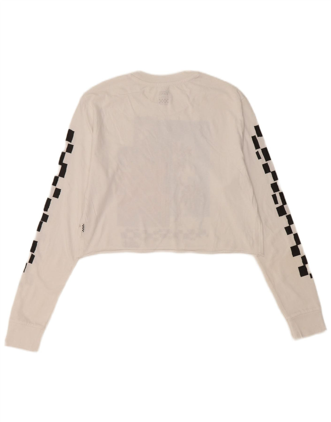 VANS Γυναικείο Crop Graphic Top Μακρυμάνικο UK 6 XS Λευκό
