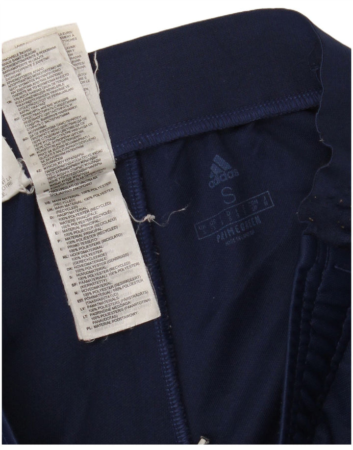 ADIDAS Mens Tracksuit Trousers Small  Navy Blue Polyester