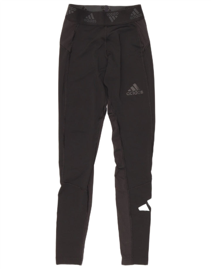 Γυναικεία γραφικά κολάν Adidas UK 10 Small Black Polyester