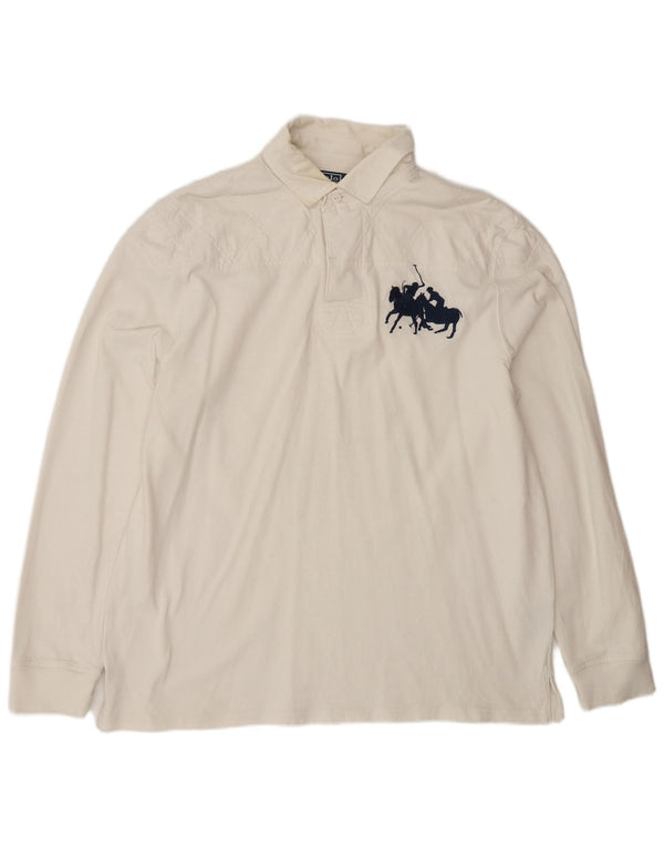 Polo Ralph Lauren Ανδρικό μακρυμάνικο πουκάμισο XL λευκό βαμβάκι