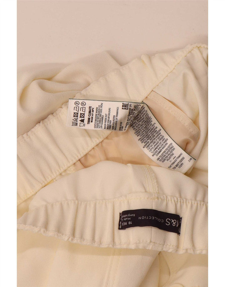 Marks & Spencer Γυναικείο σορτς Chino UK 18 XL W38 Off White Πολυεστέρας