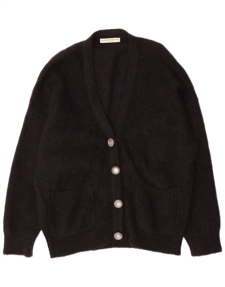 Alessandra Rich Γυναικείο πουλόβερ με ζακέτα IT 40 Small Black Mohair