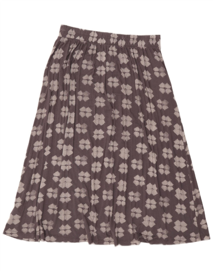 White Stuff Γυναικεία φούστα σε γραμμή Α UK 10 Small W32 Grey Geometric Viscose