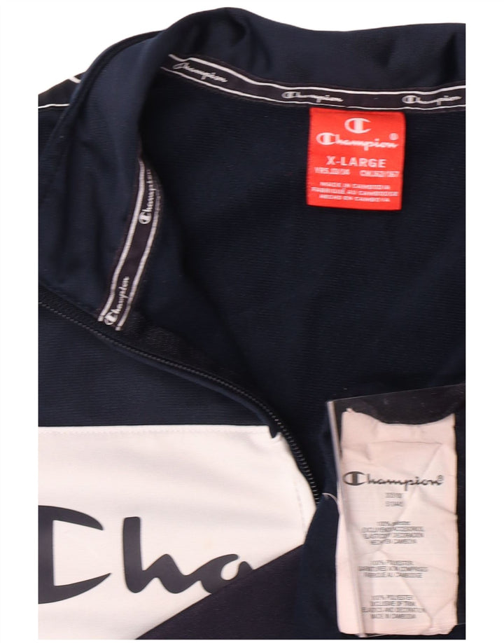 CHAMPION για αγόρια αθλητικά μπουφάν 13-14 ετών XL Navy Blue Colorblock