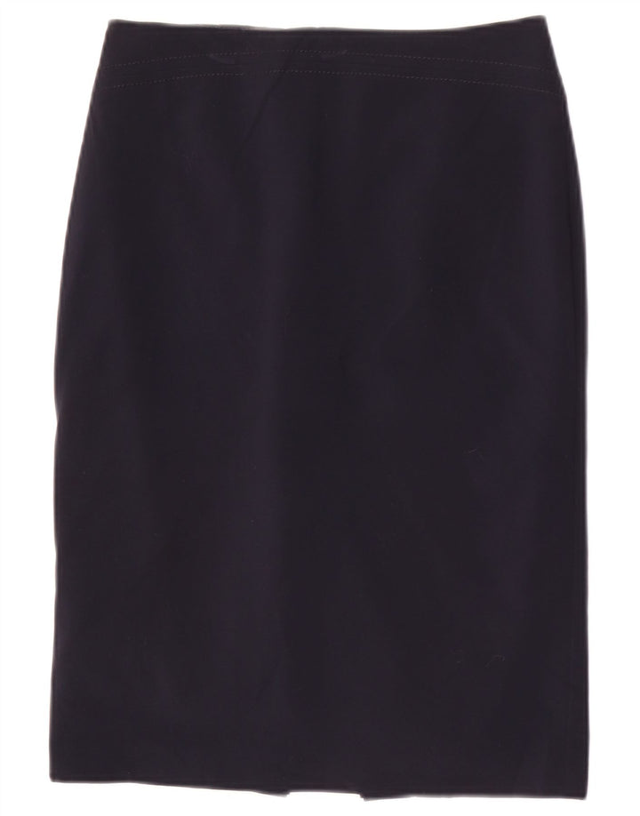 Marks & Spencer Γυναικεία Pencil Φούστα UK 8 Small W26 Navy Blue Polyester
