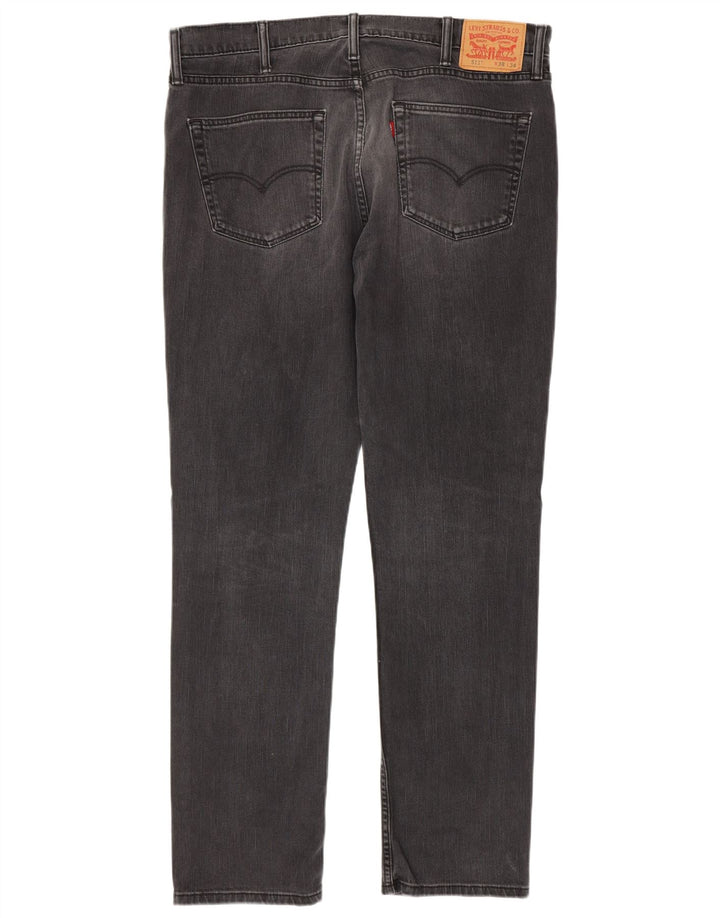 Levi's Mens 511 Slim Jeans W38 L34 Μαύρο βαμβακερό