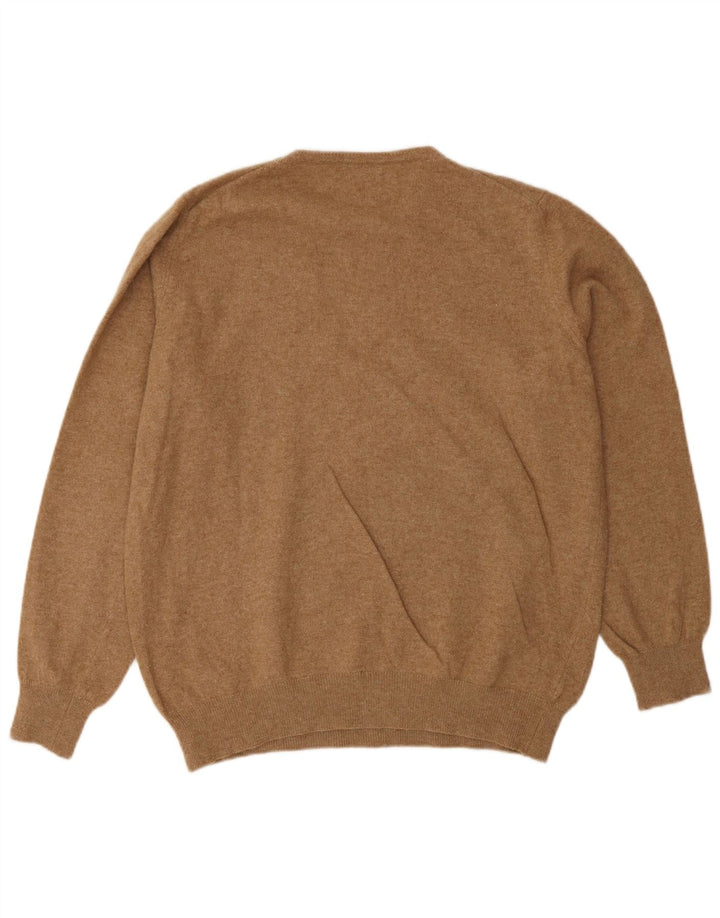 Ανδρικό πουλόβερ Benetton Crew Neck Jumper Μεσαίο Καφέ
