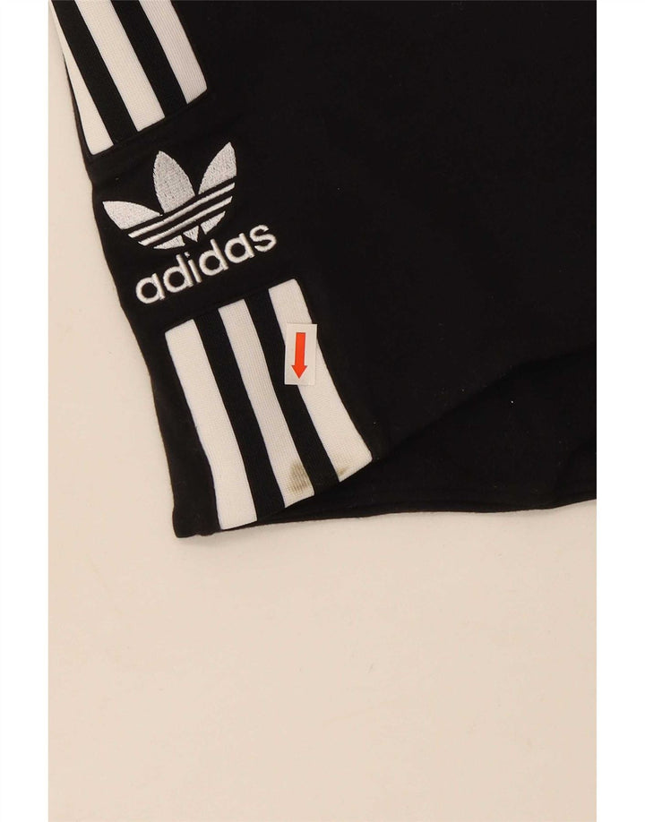 Adidas Γυναικείο Crop Strapless Top UK 12 Medium Black Cotton