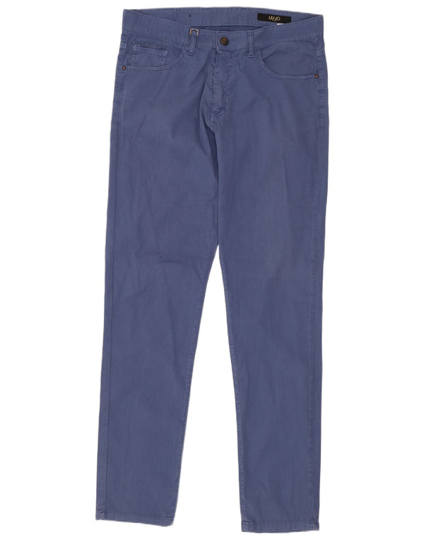 Liu Jo Ανδρικό Λεπτό Κοτλέ Παντελόνι IT 48 Medium W32 L32 Μπλε βαμβακερό