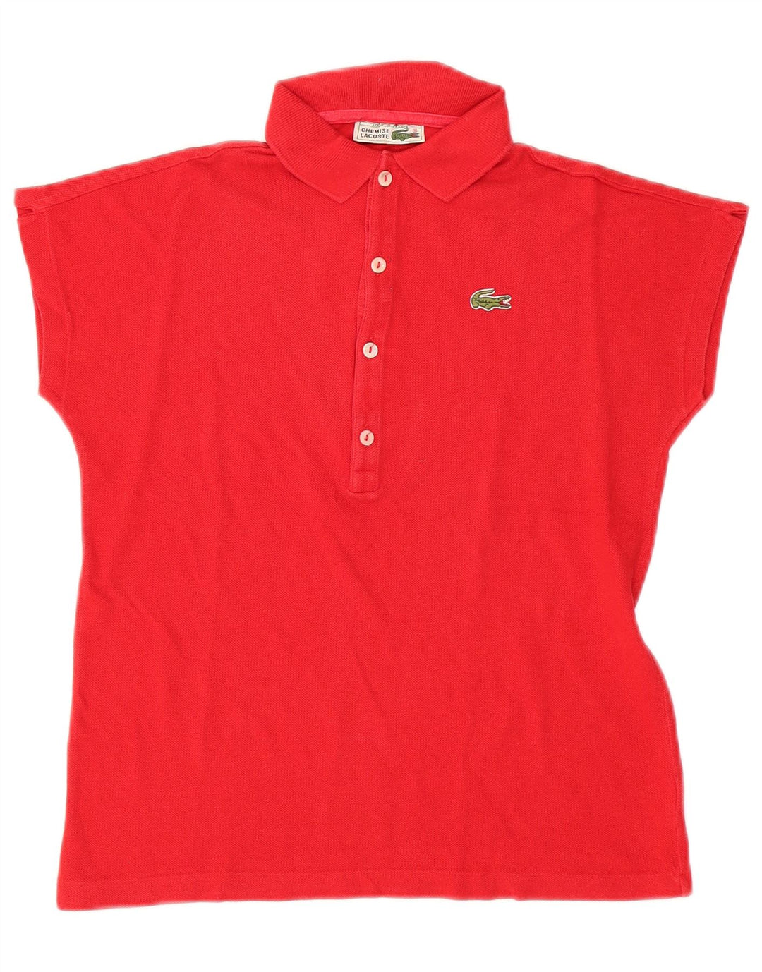 Γυναικείο πουκάμισο polo LACOSTE Νούμερο 38 Μεσαίο κόκκινο βαμβακερό