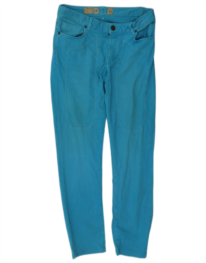 Jeckerson Γυναικείο Slim Jeans W33 L29 Μπλε βαμβακερό