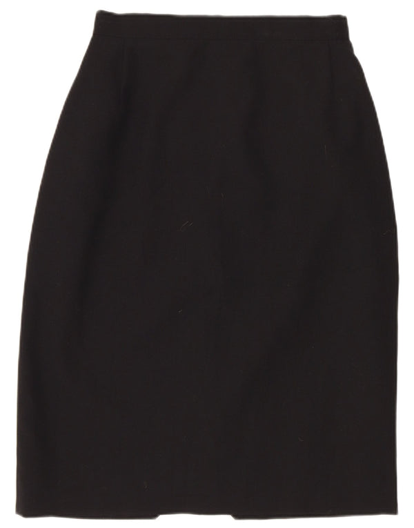 Σημείωση Γυναικεία Ψηλόμεση Pencil Φούστα UK 10 Small W22 Black Polyester