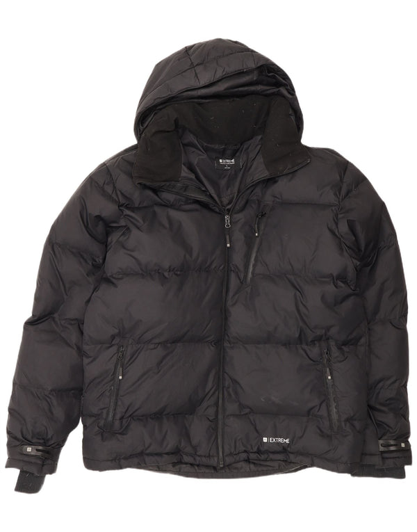 Ανδρικό μπουφάν με κουκούλα Mountain Warehouse UK 42 XL Μαύρο νάιλον