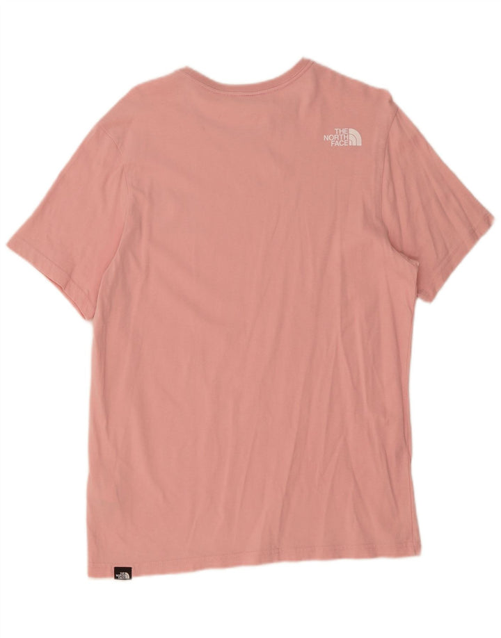 THE NORTH FACE Mens T-Shirt Top Medium Pink Cotton