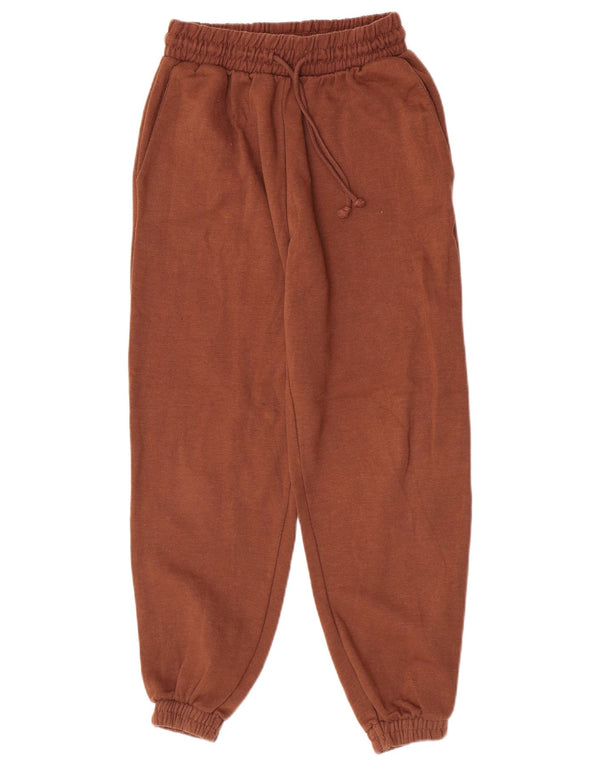 Zara Γυναικεία αθλητική φόρμα παντελόνι Joggers UK 12 μεσαίο καφέ πολυεστέρας