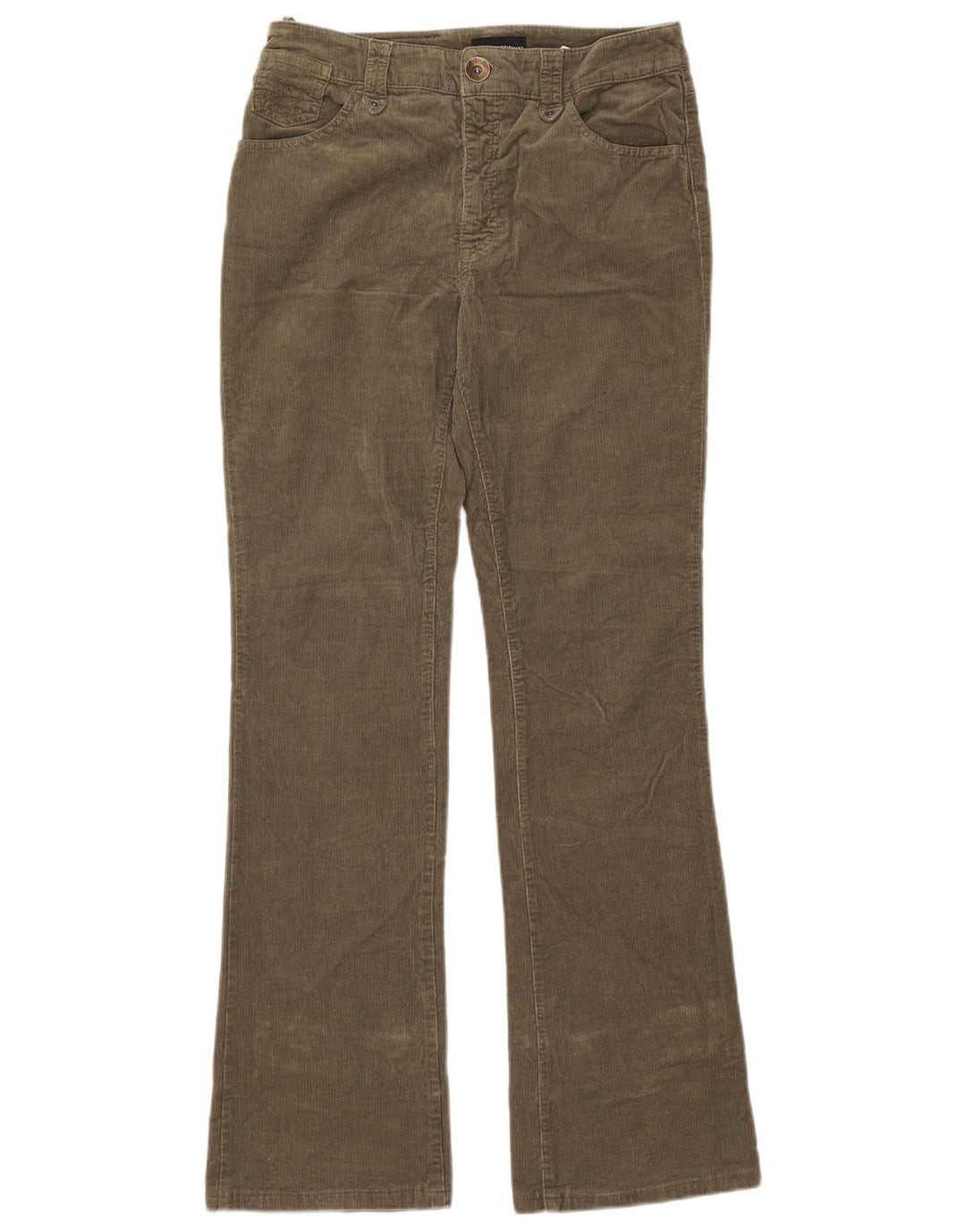 EMPORIO ARMANI Γυναικείο μποτάκι κοτλέ παντελόνι W29 L31 Χακί βαμβακερό