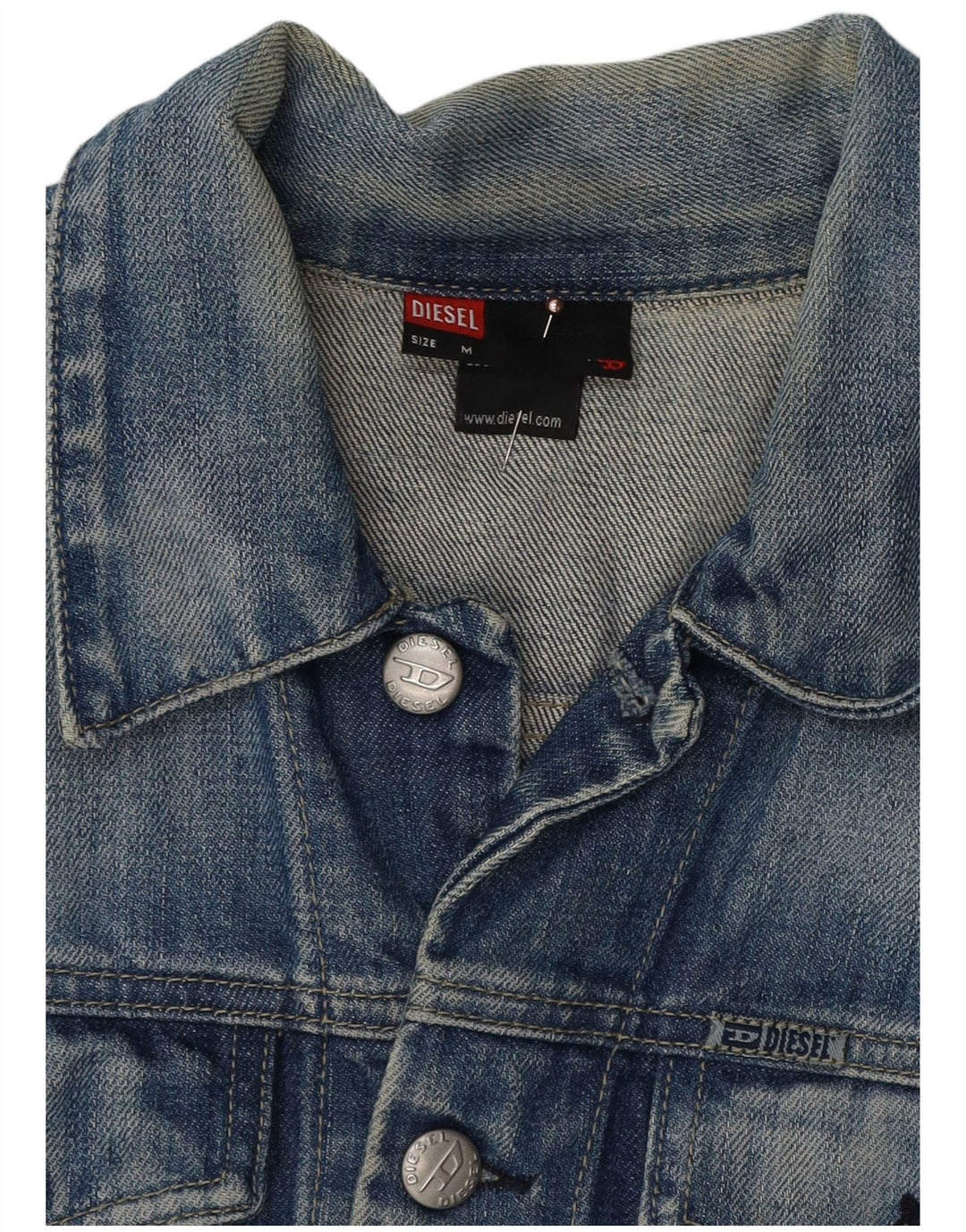 Τζιν μπουφάν DIESEL Boys 9-10 Years Medium Blue Cotton