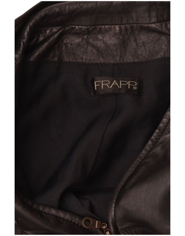 Vintage Ανδρικό Δερμάτινο Gilet UK 36 Small Black