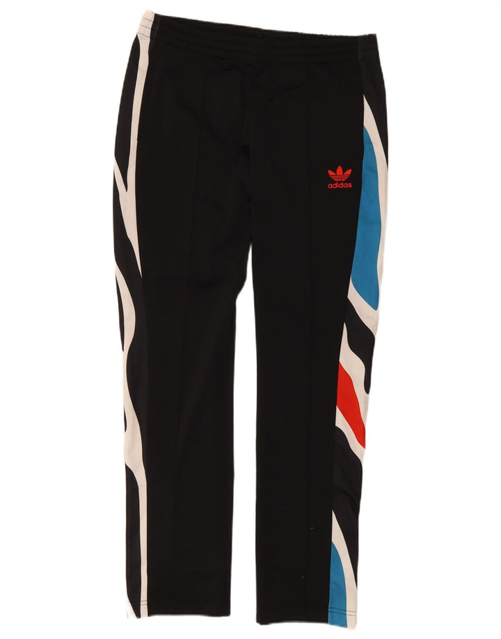 Γυναικεία αθλητική φόρμα Adidas Παντελόνι UK 12 Medium Black Colourblock Polyester