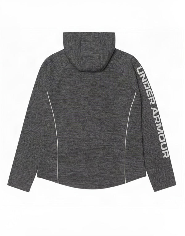 Γυναικείο Under Armour Loose Fit Graphic Top μακριά μανίκια UK 18 XL Grey Flecked