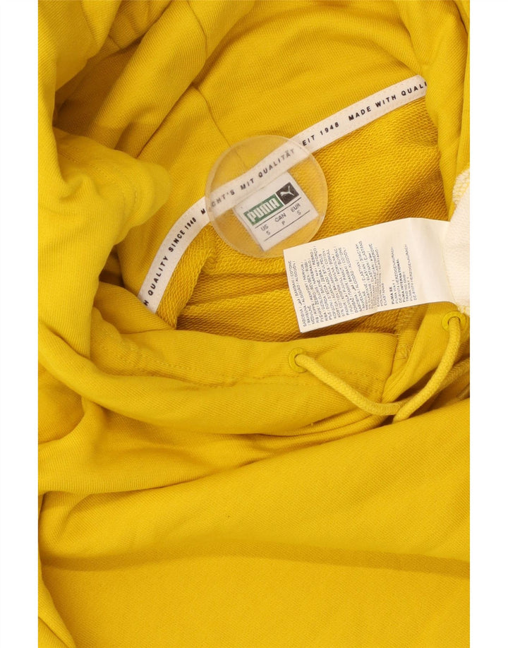 Γυναικεία κουκούλα με κουκούλα PUMA Crop UK 10 Small Yellow Colourblock