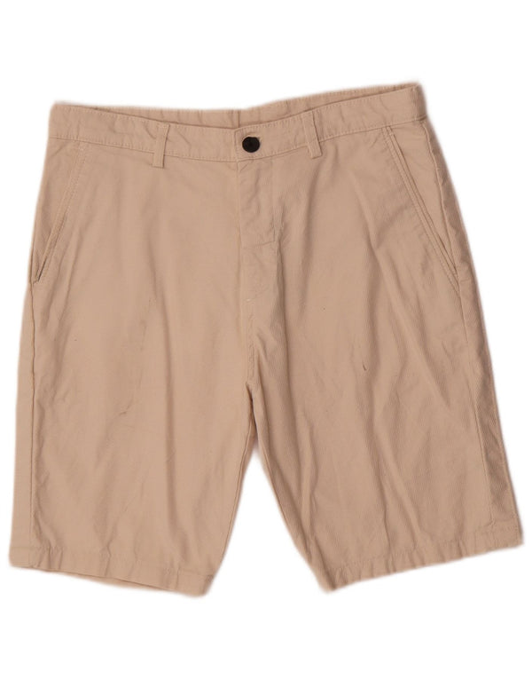 Vintage ανδρικό σορτς Chino EU 38 Small W30 Βαμβακερό μπεζ ρίγες
