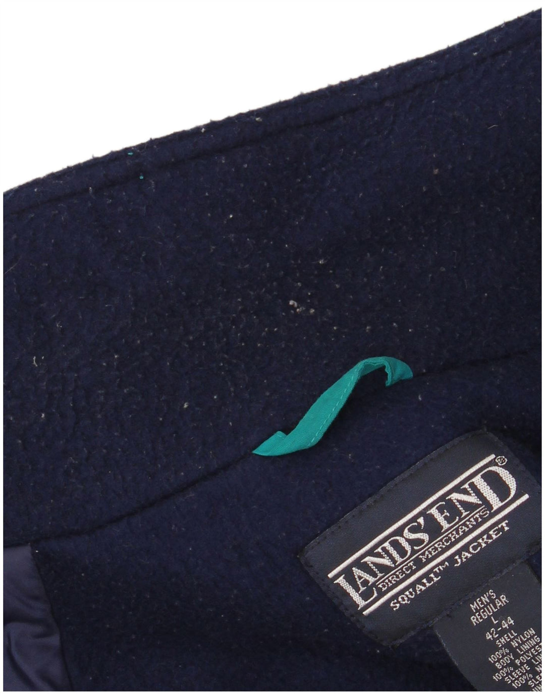 Ανδρικό μπουφάν LANDS END Windbreaker UK 42/44 Large Green Nylon