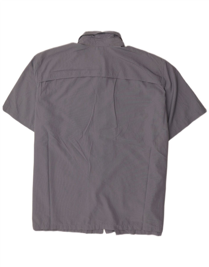 EDDIE BAUER Ανδρικό κοντομάνικο πουκάμισο 3XL μπλε πολυεστέρα