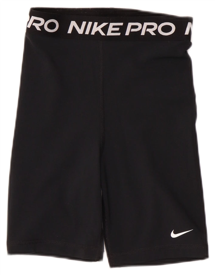Γυναικείο γραφικό αθλητικό σορτς NIKE Dri Fit UK 4 XS μαύρο πολυεστέρα