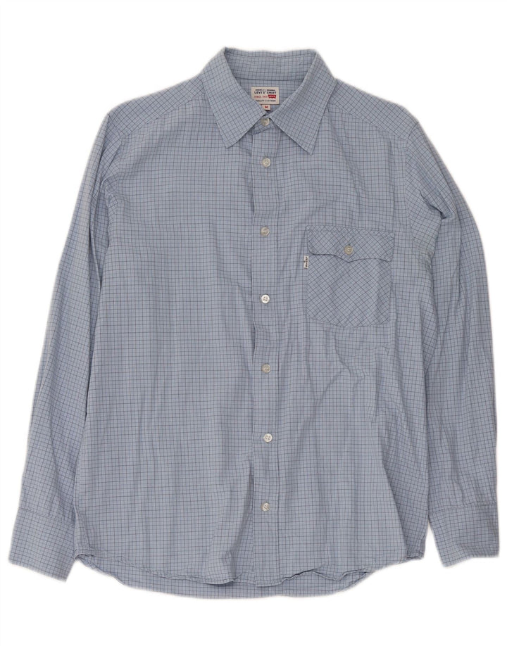 Ανδρικό πουκάμισο Levi's Medium Blue Check Cotton