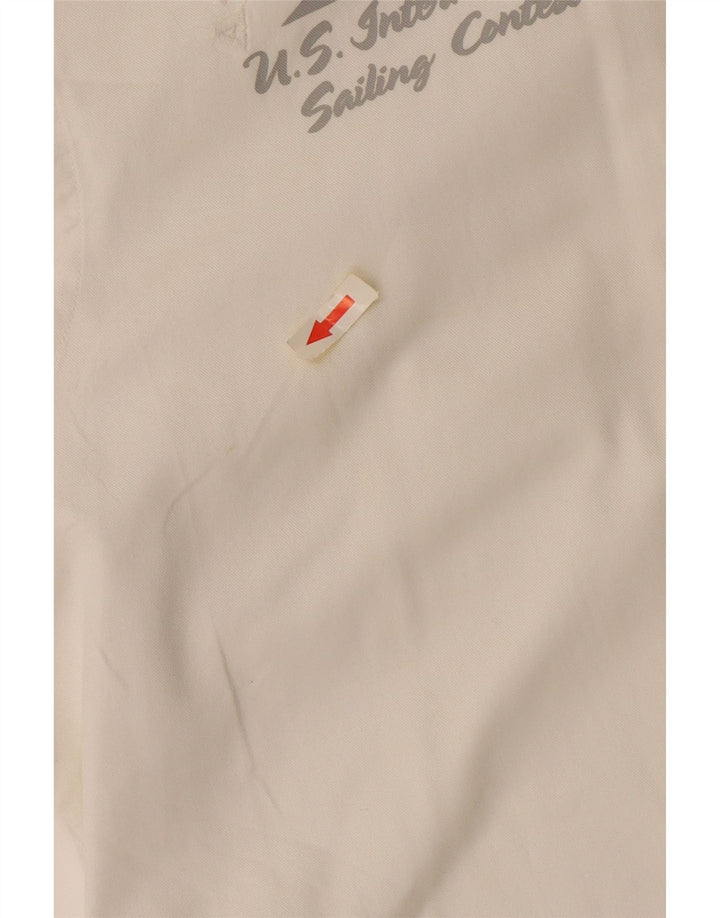 Ανδρικό γραφικό πουκάμισο North Sails 2XL από λευκό βαμβακερό