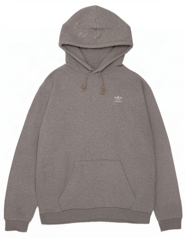 Ανδρικό φούτερ Adidas, μεσαίο γκρι βαμβακερό