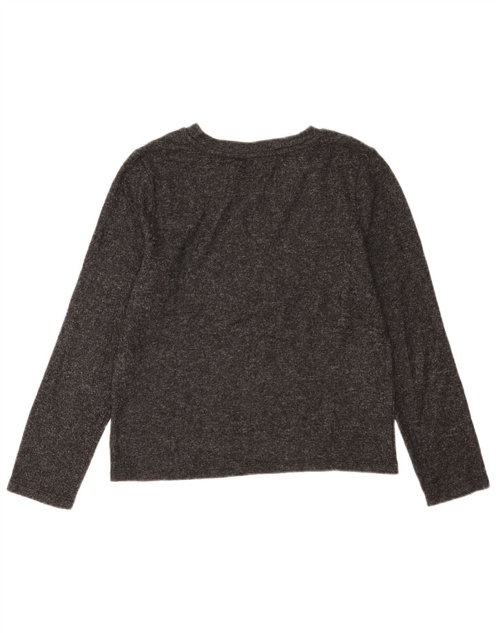 Marks & Spencer Γυναικείο τοπ μακρυμάνικο UK 12 Medium Grey Polyester